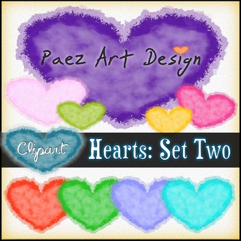 Hearts Clipart: Set Two {Paez Art Design}