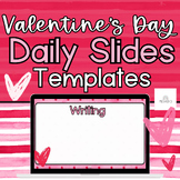 Hearts & Stripes | February Daily Google Slides Templates