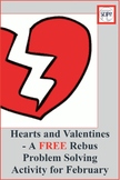 Hearts and Valentines - A FREE Rebus Problem Solving Activ