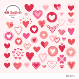 Hearts clipart commercial use, valentines clipart vector g