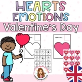 Hearts emotions. Valentine's Day. February.
