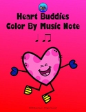Heart Buddies Color By Music Note Rhythm Coloring - Quarte