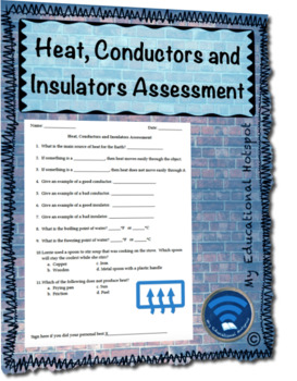 Preview of Heat Conductors and Insulators Assessment