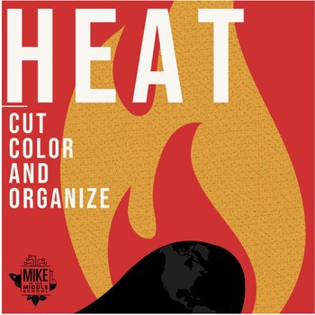 Preview of Heat Cut, Color and Organize for Middle School
