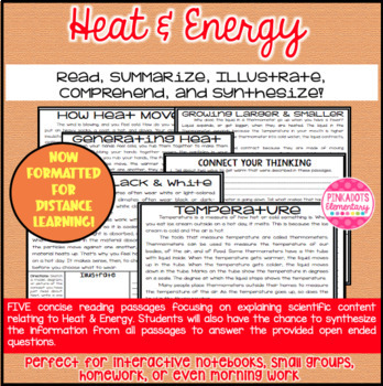 Preview of Heat & Energy: Heat, Temperature, Conductors, & Insulators w/ NEW DIGITAL LINKS!