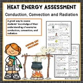 Heat Energy Assessment Worksheets Conduction Convection an