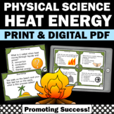 Energy Heat Transfer Physical Science Task Cards Review Pr