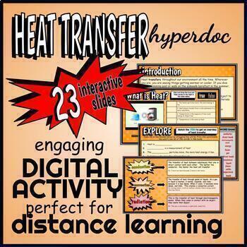 Preview of Heat Energy & Transfer Hyperdoc - DISTANCE LEARNING