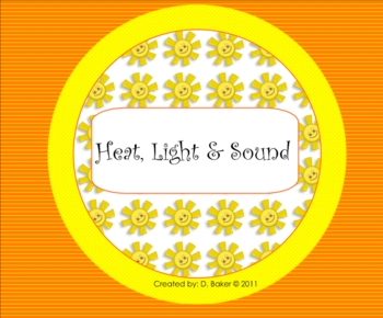 Preview of Heat, Light, & Sound Unit Smartboard Lesson