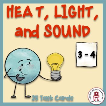 Preview of Heat, Light, and Sound Task Cards