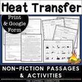 Heat Transfer and Energy Worksheet Activity and Reading Passages
