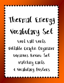 Preview of Heat / Thermal EnergyVocabulary Bundle