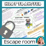 Heat Transfer Activity Digital Escape Room Science Middle School