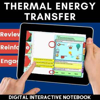 Preview of Heat Transfer Activity | Thermal Energy Transfer Digital Interactive Notebook