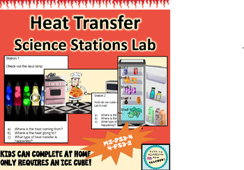 Preview of Heat Transfer Convection Conduction Radiation Virtual Lab Google Slides