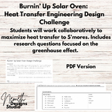 Heat Transfer Engineering Design Challenge: Solar Oven: S'