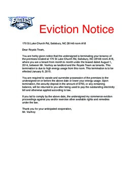 Heat Transfer PBL Eviction Notice by Middle School Madness Math and Science