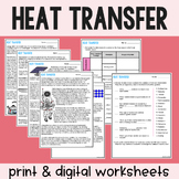 Heat Transfer - Reading Comprehension Worksheets