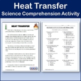 Heat Transfer Science Comprehension Passage & Activity - Editable