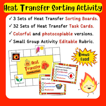 Preview of Heat Transfer Sorting (Small Group Activity)