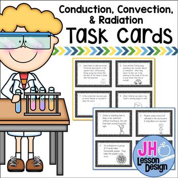 Preview of Heat Transfer- Conduction Convection Radiation Task Cards