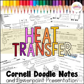 Preview of Heat Transfer Thermal Energy Doodle Notes Conduction Convection Radiation