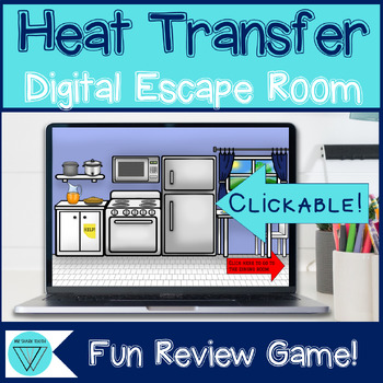 Preview of Heat Transfer Thermal Energy Escape Room - MS-PS3-4 Review Activity - Conduction