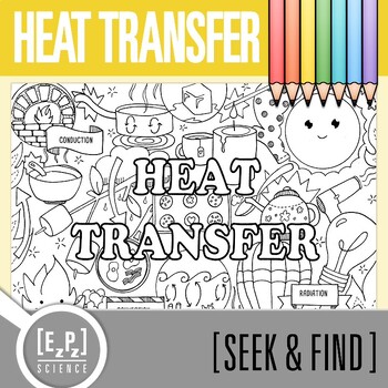 Preview of Heat Transfer Vocabulary Search Activity | Seek and Find Science Doodle
