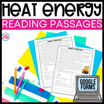 Preview of Heat Transfer Worksheets | Conduction, Convection, Radiation | Heat Energy