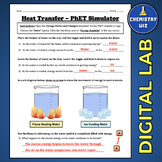 Heat Transfer and Specific Heat -- Digital Lab (PhET Simul