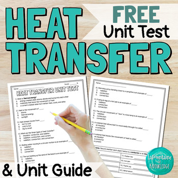 Preview of Heat Transfer and Thermal Energy End of Unit Test Assessment and Unit Guide