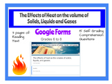 Heat and Temperature Google Forms