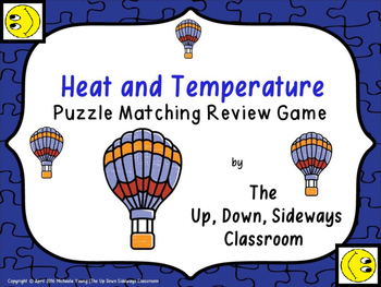 Preview of Heat and Temperature Puzzle Matching Review Game