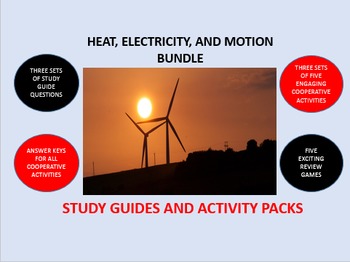 Preview of Heat, Electricity, and Motion Bundle: Study Guides and Activity Packs
