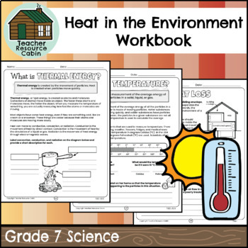 Preview of Heat in the Environment Workbook (Grade 7 Ontario Science)