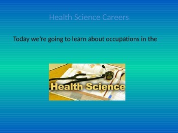 Preview of Heath Science Careers