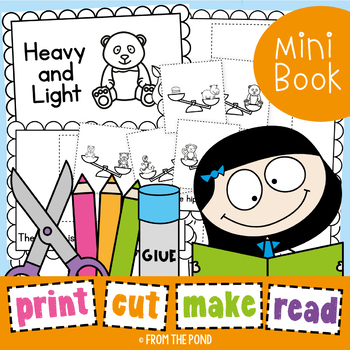 Preview of Heavy & Light Emergent Reader {Kindergarten Math - Mass}