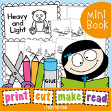 Heavy & Light Emergent Reader {Kindergarten Math - Mass}