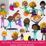 Heavy Work Activity and Sensory Diet Student Clip Art - 45