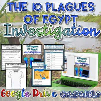 Preview of Ten Plagues of Egypt Investigation - Reading Comprehension & - Print and Digital