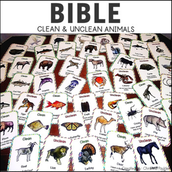 Preview of Hebrew Activity Cards - Clean / Unclean Animals