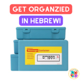 Hebrew Classroom Labels