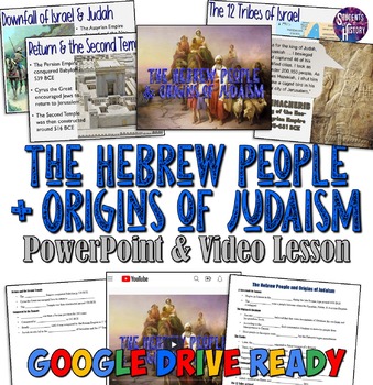 Preview of Hebrew People, Israelites, and Origin of Judaism PowerPoint & Video Lesson