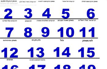 Preview of Hebrew Yom Ha-atzmaut games.
