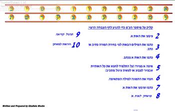 Preview of Hebrew the letter Alef ???? ?