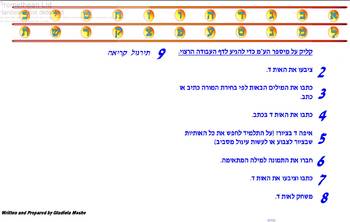 Preview of Hebrew the letter Dalet - ???? ?