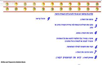 Preview of Hebrew the letter Gimel - ???? ?