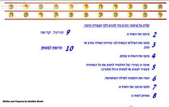 Preview of Hebrew the letter Tet - ???? ?