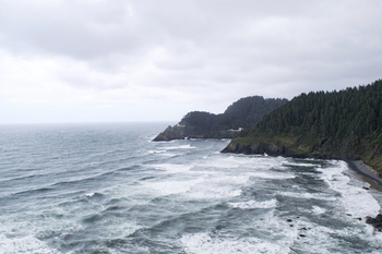 Preview of Heceta Head Lighthouse on the Oregon coast Powerpoint image.