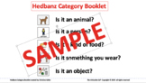 Hedbanz Visual Support Booklet